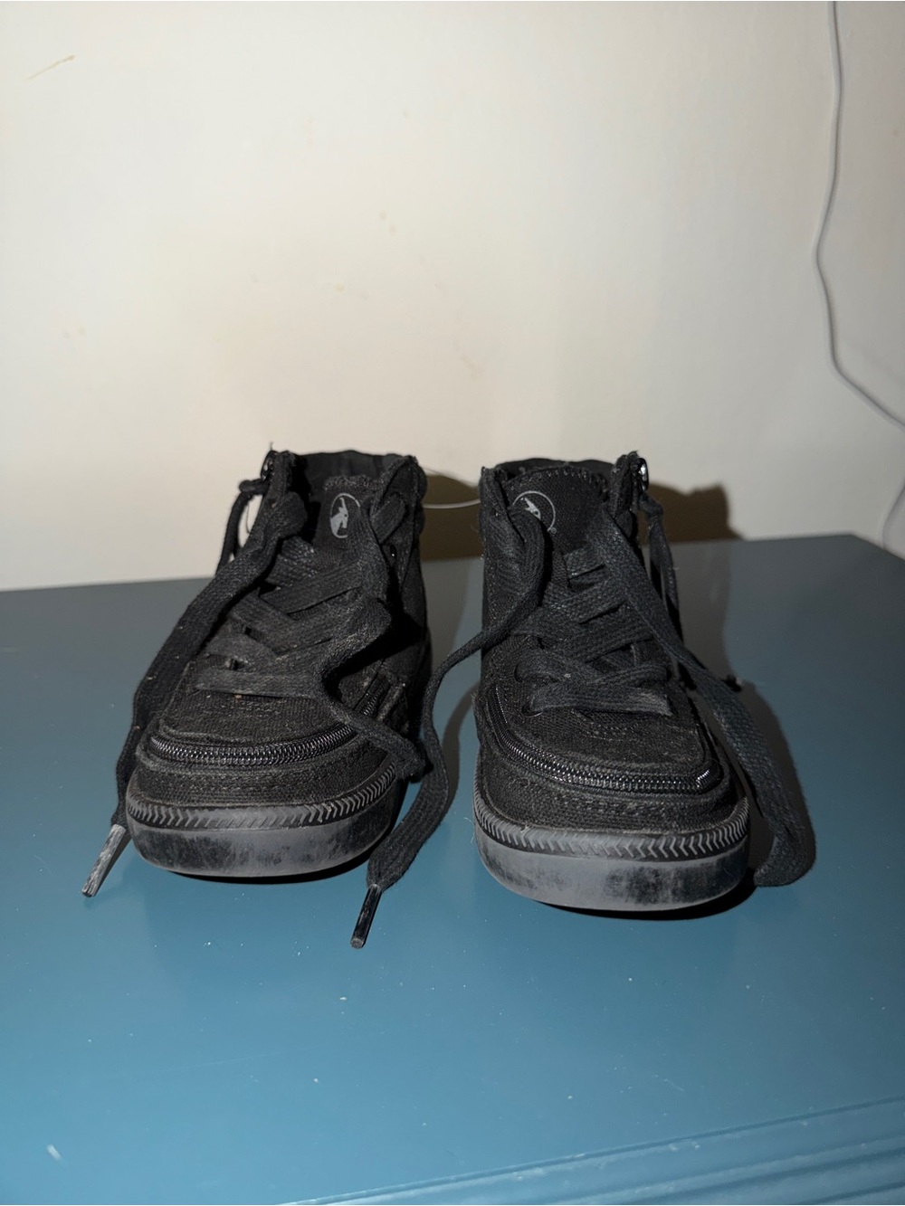 Kids BILLY Black High-Top Sneakers - Casual Lace-Up